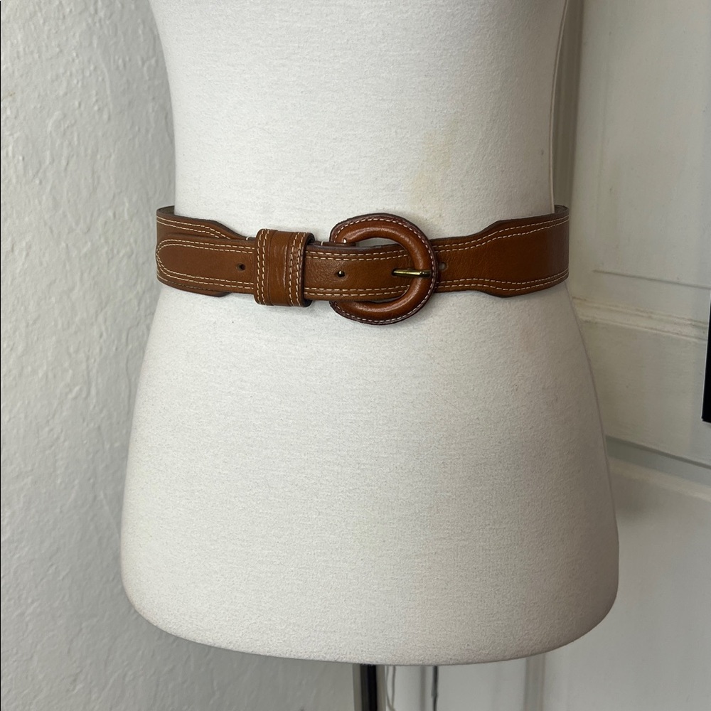 Cipriani Brown Leather Belt Size M